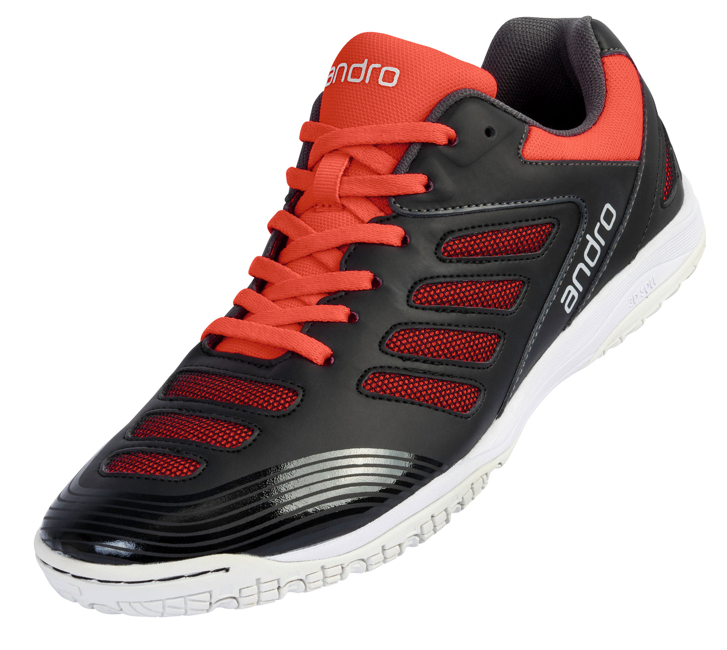 Andro Schuh Cross Step 2 schwarz/neonrot