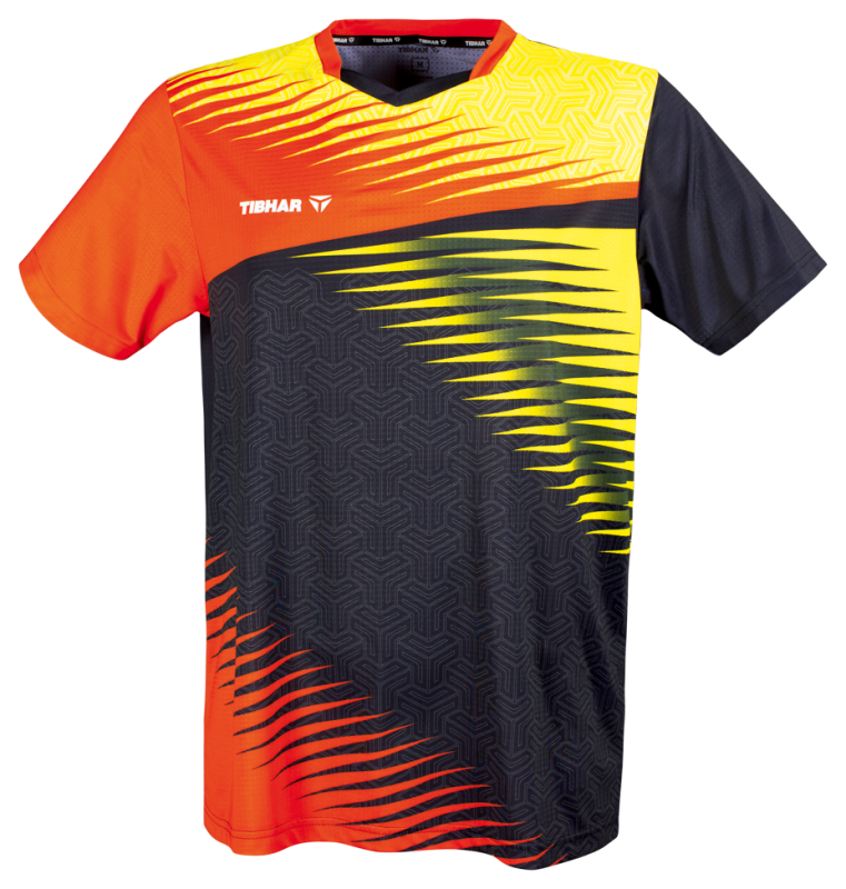 Tibhar Shirt AZUR orange/schwarz
