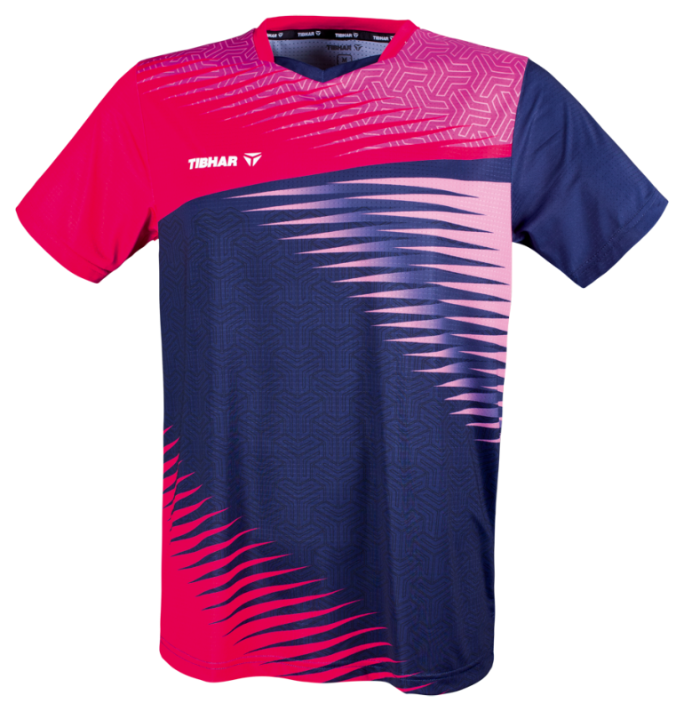 Tibhar Shirt AZUR pink/dunkelblau