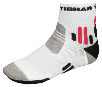 Tibhar Socke Tech 2 weiß/schwarz/rot