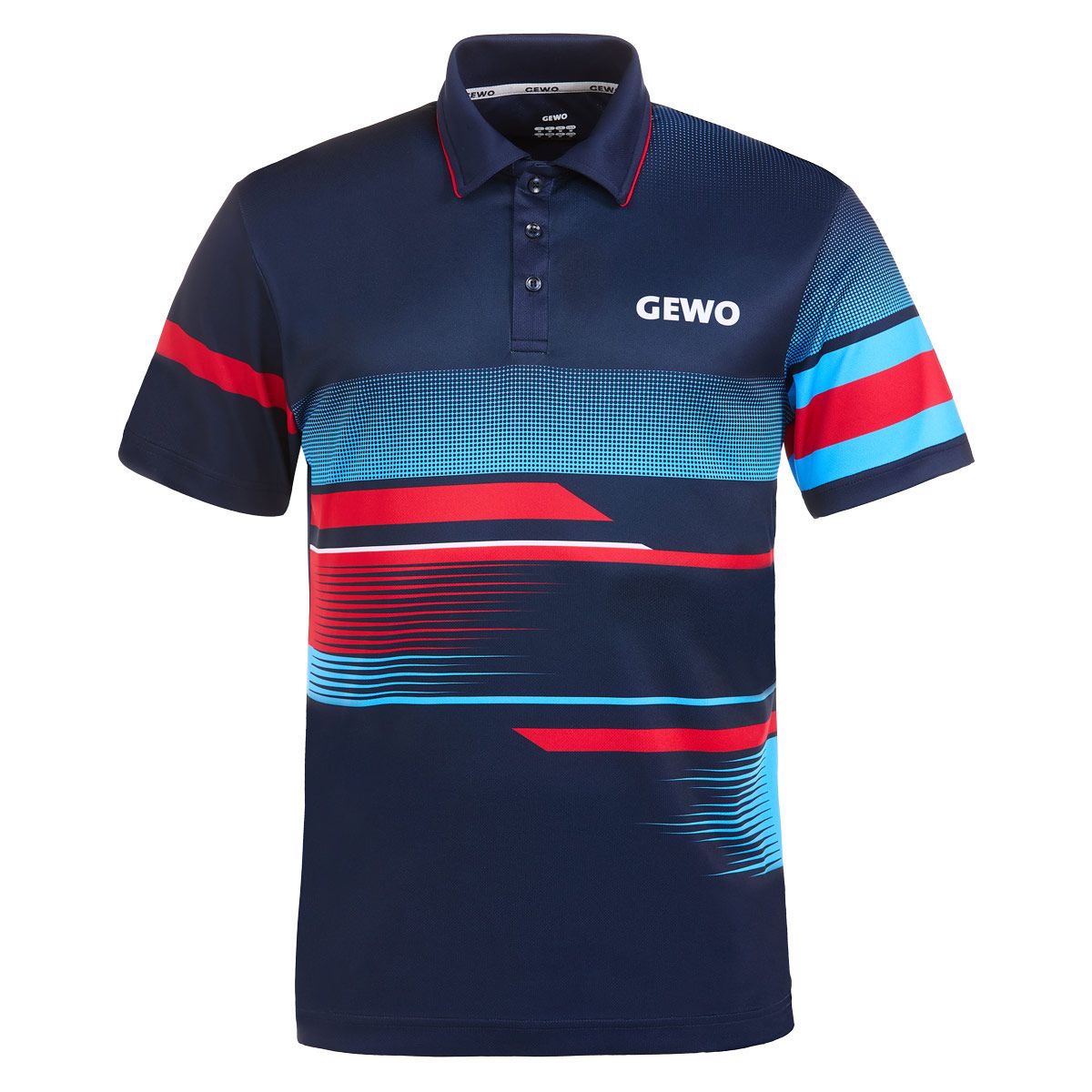 GEWO Poloshirt Sarno navy/rot