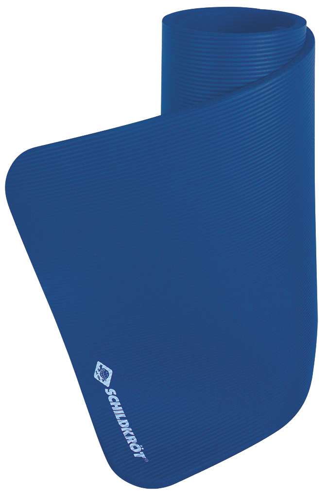 Schildkröt Fitnessmatte XL, 15 mm, Blau, mit Tragegurt
