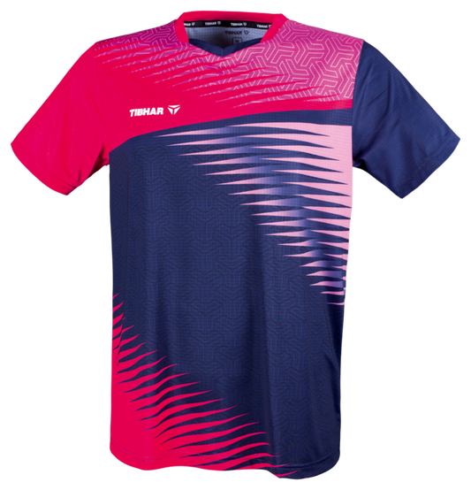 Tibhar Shirt AZUR pink/dunkelblau
