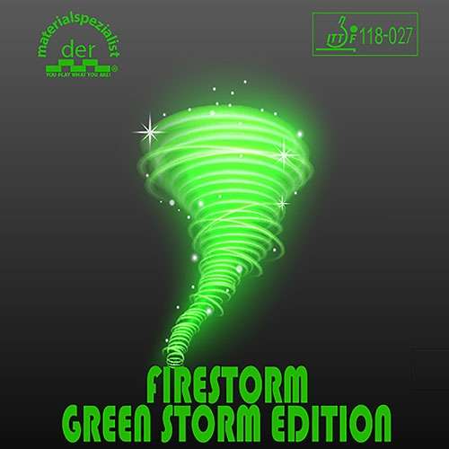 Der Materialspezialist Belag Firestorm GreenStorm Edition