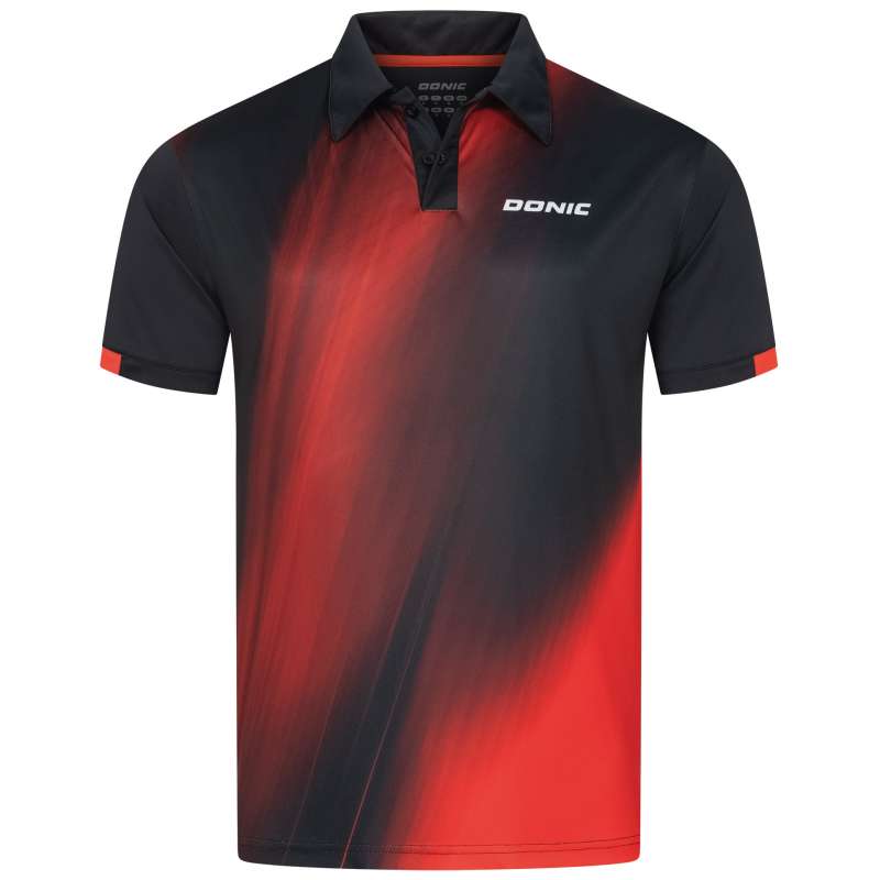 Donic Hemd Fire schwarz/rot