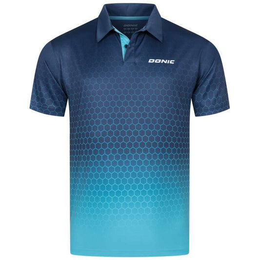 Donic Hemd Spider marine/hellblau